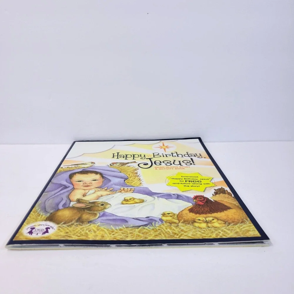 Happy Birthday Jesus Read-Along Activity Book Childrens Twin Sisters